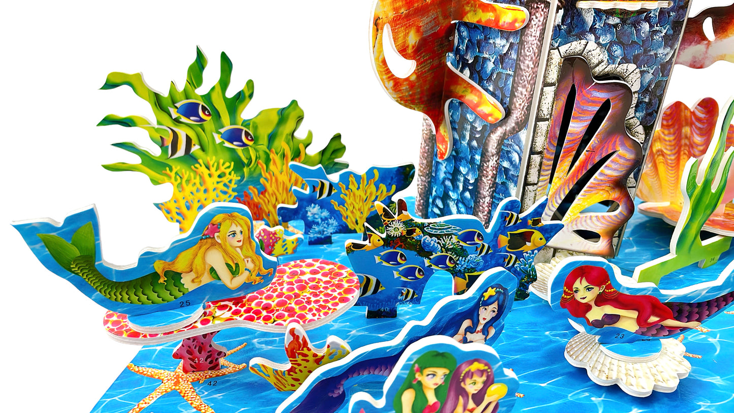 3D Puzzle "Die kleine Meerjungfrau", märchenhafte Unterwasserwelt